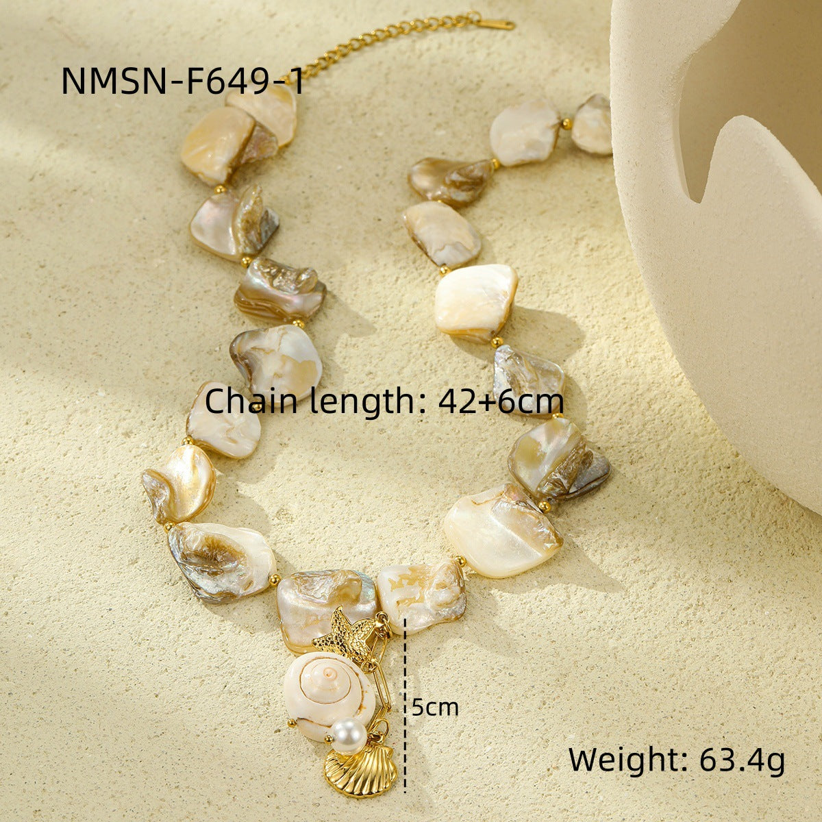 Wholesale Ocean Series Holiday Style Necklace Bracelet Earrings Summer Jewelry